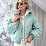 Kurtka wiosenna z poszerzanymi rękawami Mięta – Flarella 3