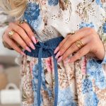 Spodnie damskie w kwiaty Białe – Floravia Pants 5