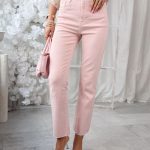 Klasyczne spodnie jeansowe damskie z wysokim stanem Pudrowe – Alta Denim 2