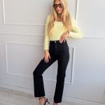 Klasyczne spodnie jeansowe damskie z wysokim stanem Czarne – Alta Denim 4