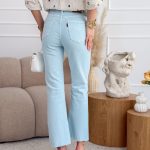 Klasyczne spodnie jeansowe damskie z wysokim stanem Błękitne – Alta Denim 2