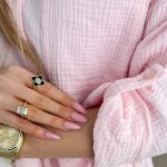 Komplet damski bawełniany: koszula i luźne spodnie Pudrowy – Cotelle Set 6