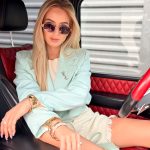 Krótka marynarka damska z podszewką i gumką w pasie Mięta – Flexblazer 6