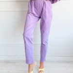 Spodnie sztruksowe Liliowe – Cordelia Pants 1