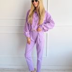 Spodnie sztruksowe Liliowe – Cordelia Pants 4