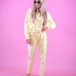 Spodnie sztruksowe Bananowe – Cordelia Pants 1