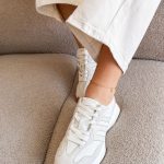 Sneakersy skórzane z przedłużoną podeszwą Beżowy – Longstepa 2