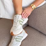 Sneakersy skórzane z przedłużoną podeszwą Oliwkowy – Longstepa 2