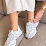 Sneakersy skórzane z przedłużoną podeszwą Szary – Longstepa 4