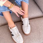 Skórzane sneakersy na platformie Biały – Levoria 4