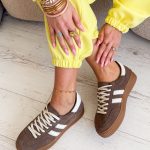 Skórzane sneakersy na platformie Czekoladowy – Levoria 3