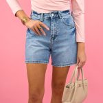 Szorty jeansowe damskie z wysokim stanem – Highshorta 4