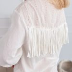 Koszula damska z haftem Śmietankowa – Embroline 4