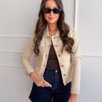 Katana jeansowa klasyczna Beżowy – Denica 3