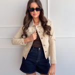 Katana jeansowa klasyczna Beżowy – Denica 5