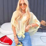 Bluzka koszulowa oversize zwiewna Bananowa – Airyra 1