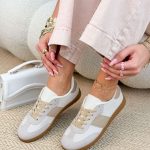 Sneakersy damskie vintage Beżowe – Vintara 1