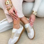Sneakersy damskie vintage Beżowe – Vintara 3