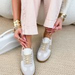 Sneakersy damskie vintage Beżowe – Vintara 4