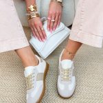 Sneakersy damskie vintage Beżowe – Vintara 2