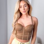 Top gorsetowy na ramiączkach modelujący Czekoladowy – Silhouettea 2