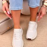 Buty sportowe na platformie Beżowe – Platoria 4