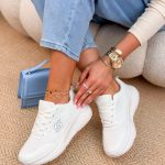Buty sportowe na platformie Białe – Platoria 3