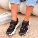 Buty sportowe na platformie Czarne – Platoria 4