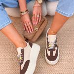 Sneakersy z grubą podeszwą lifestylowe Czekoladowy – Urban Chunk 3