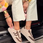 Zamszowe sneakersy sportowe Czekoladowy – Suede Motion 1