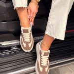 Zamszowe sneakersy sportowe Czekoladowy – Suede Motion 2