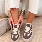 Zamszowe sneakersy sportowe Czekoladowy – Suede Motion 5