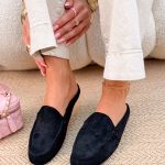 Buty wsuwane bez pięty Czarne – Slipora 1