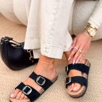 Klapki damskie ze skóry naturalnej Czarny – Pure Leather 5